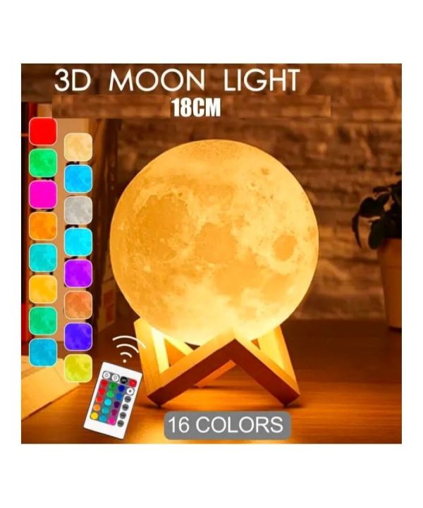 Rechargeable 3D Moon Lamp