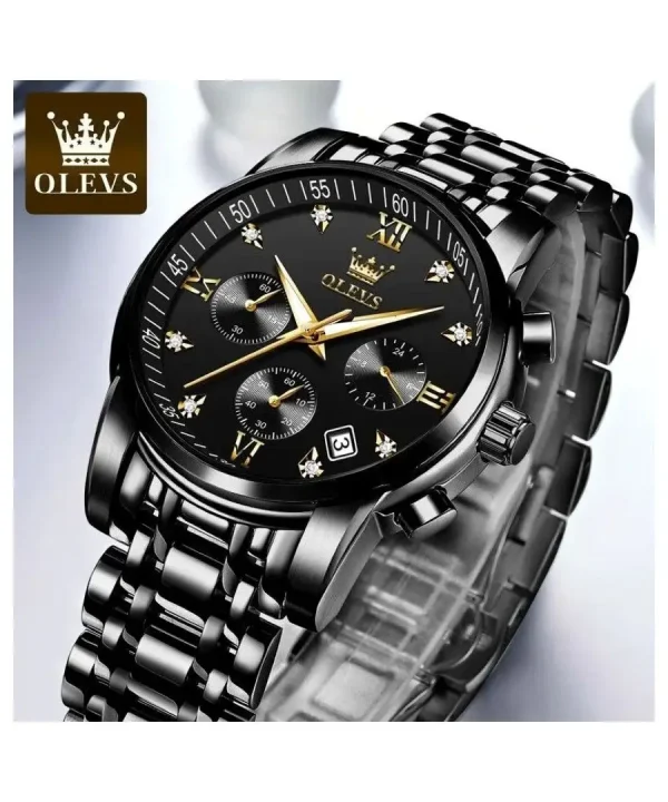 OLEVS Watch - White & Silver & Golden